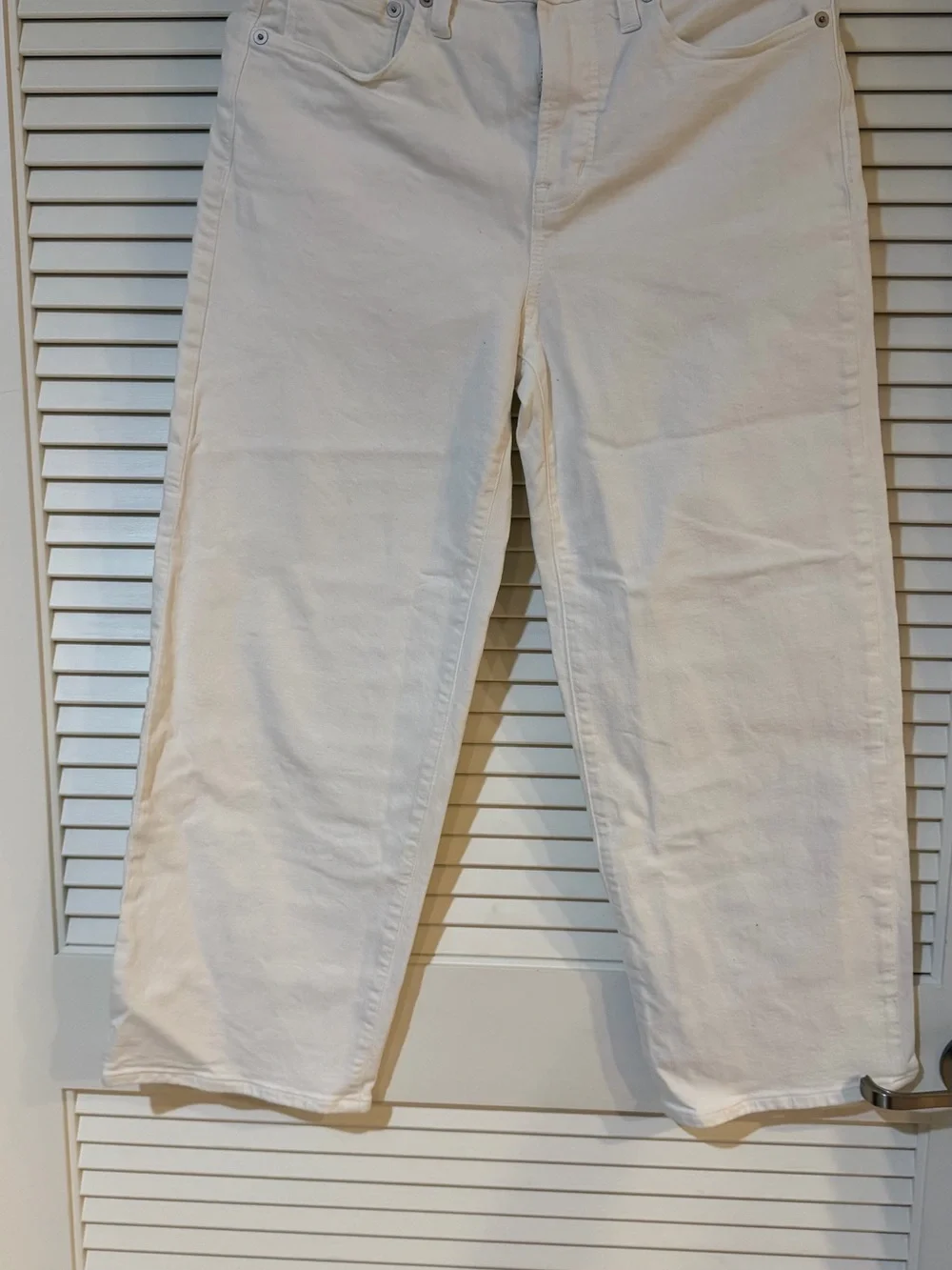 Madewell White Straight-Leg Jeans - Picture 2 of 7